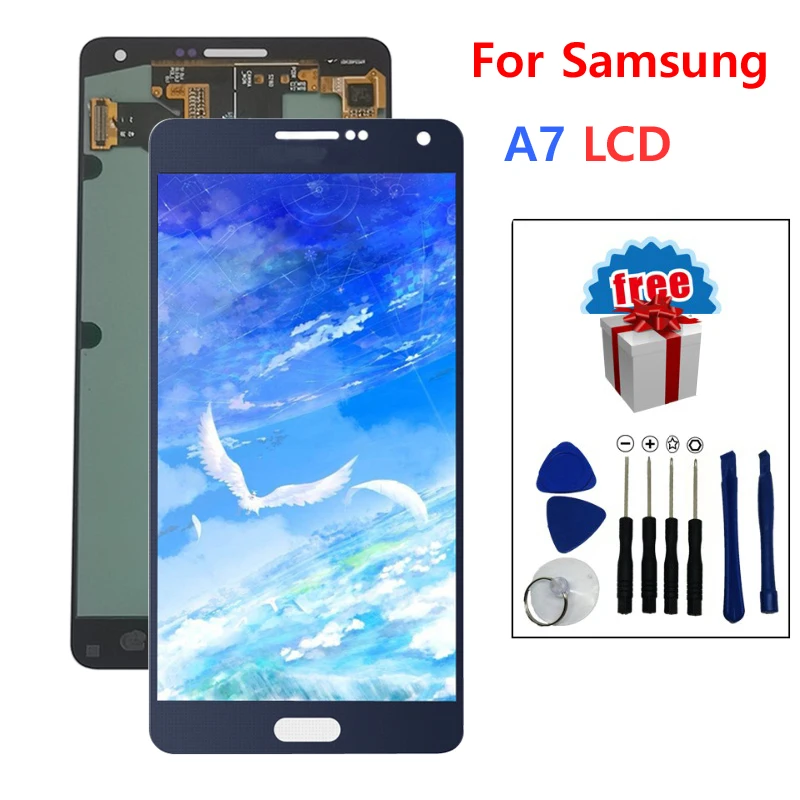 Оригинальный жк-дисплей для Samsung Galaxy A7 2015 A700 A700F A700FD A7000 сенсорный экран дигитайзер