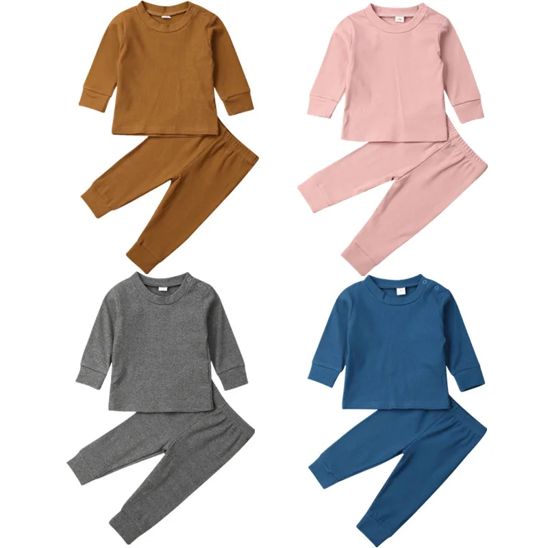 0-24M Toddler Kids Baby Girl Boy Infant Clothes T-shirt Top Pants Outfits Tracksuit Clothing Set