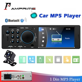 

AMPrime Car Auto Radio 1 din 12V Bluetooth Stereo Audio MP5 Player FM Radio Receiver Aux Input SD USB Car Multimedia Player