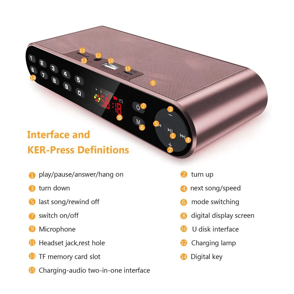 Переносная Колонка HYASIA Bluetooth Hi Fi беспроводная стереозвуковая колонка сабвуфер