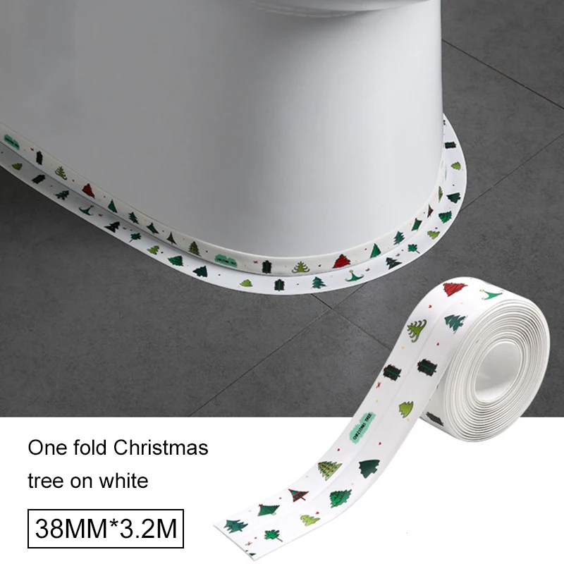 

3.2m Home Bathroom Shower Sink Bath Sealing Strip Tape PVC Self Adhesive Waterproof Anti-mold Wall Sticker For Bathroom Kitchen