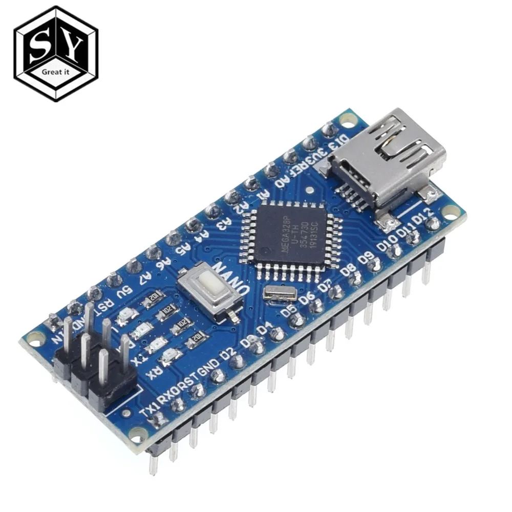 Nano Mini USB с Загрузчиком совместимый Nano 3,0 контроллер для arduino CH340 USB драйвер 16 МГц Nano v3.0 ATMEGA328P/168 P
