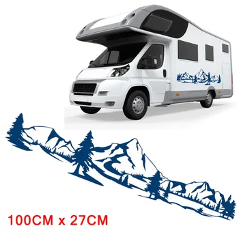 

Auto Car Sticker Motorhome RV Tree Graphic Caravan Universal Accessories Sticker Decal 100x27CM Decal Car Stickers