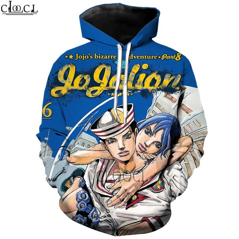 

HX Newest Anime JoJo's Bizarre Adventure Hoodie Men Women Autumn Hoody 3D Print Fashion Harajuku Casual Tracksuit Drop Shipping