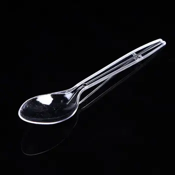 

Disposable Ice Cream Transparent Pudding Spoon Sundae Spoon Salad Spoon Try Spoon Ice Cream Spoon Set Kit
