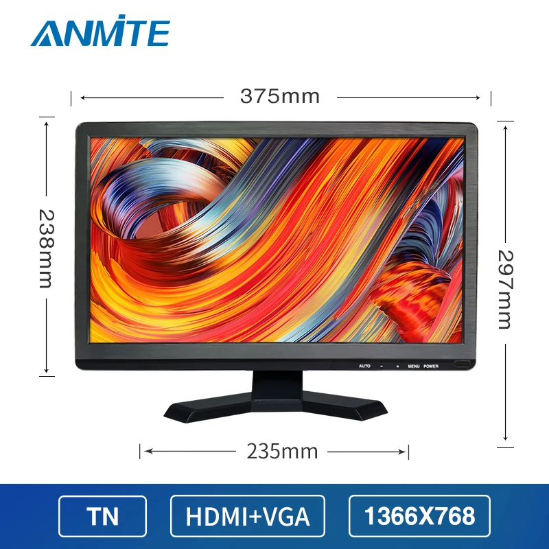 Anmite 15.6 &Led   PC BNC HDMI VGA  Ŀ