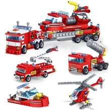 Best Price 348pcs 4in1 Fire Fighting Trucks Car Helicopter Boat Building Blocks compatible legoingly City Firefighter Bricks children Toys Best Price 348pcs 4in1 Fire Fighting Trucks Car Helicopter Boat Building Blocks compatible legoingly City Firefighter Bricks children Toys
