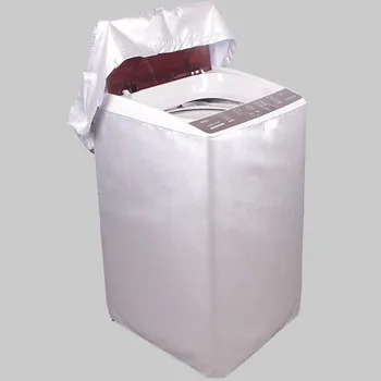 

NEW Home Washing Machine Dryer Top Cover Automatic Sunscreen Waterproof Protector Case Polyester Silver Roller Dustproof Covers