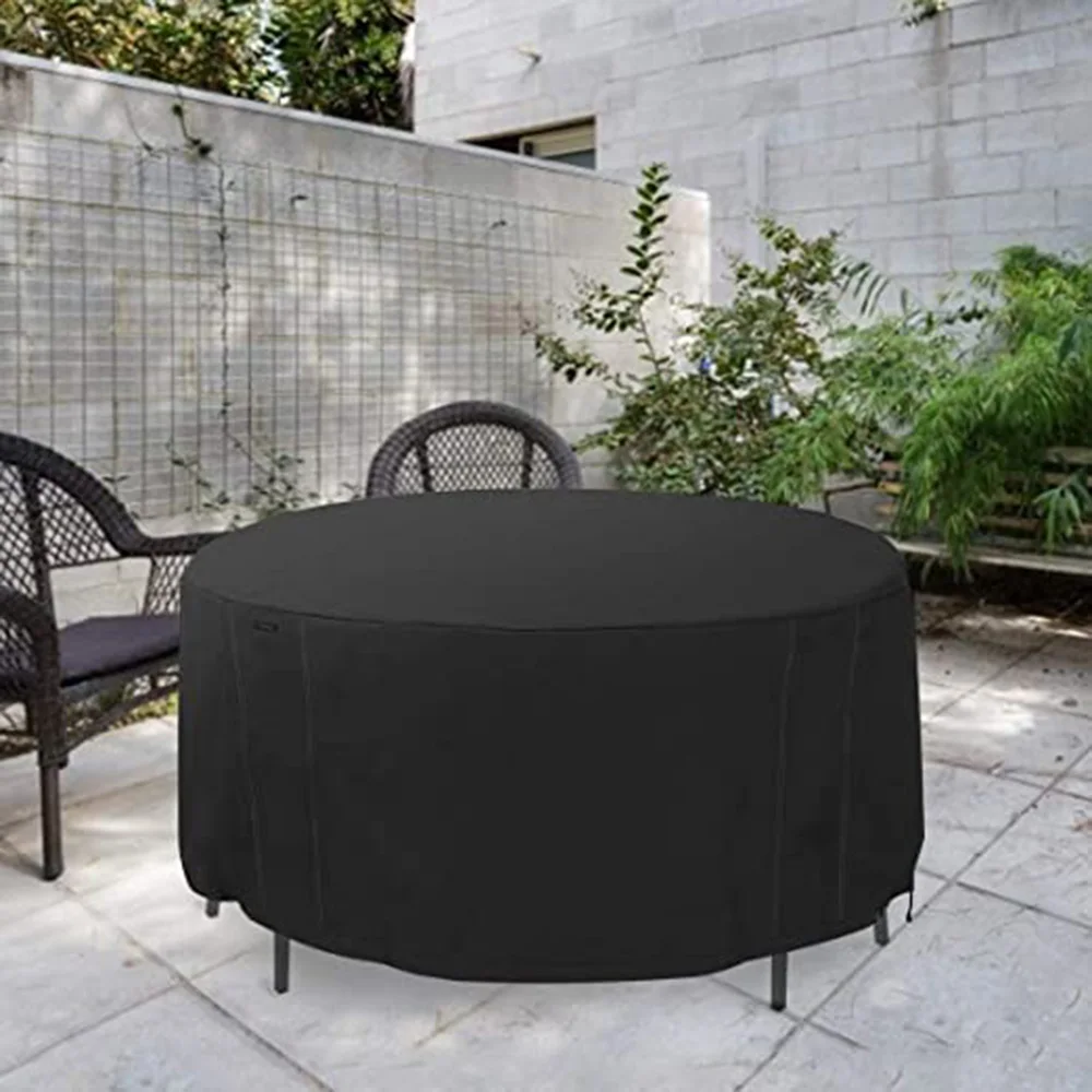 Description Picture 2 of itemOxford 210D Outdoor Waterproof Round Furniture Cover Sofa Dining Table Protection Patio Rain and Snow Meal Zhuo Dust Cover