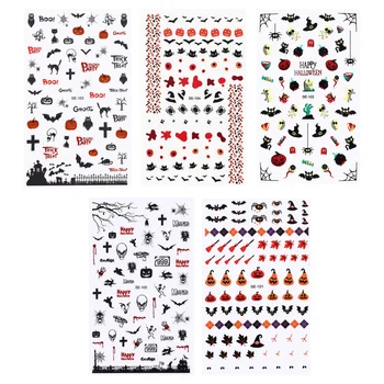 

10 Sheets Halloween Nail Stickers Nail Decals Nail Art Stickers Manicure Decor