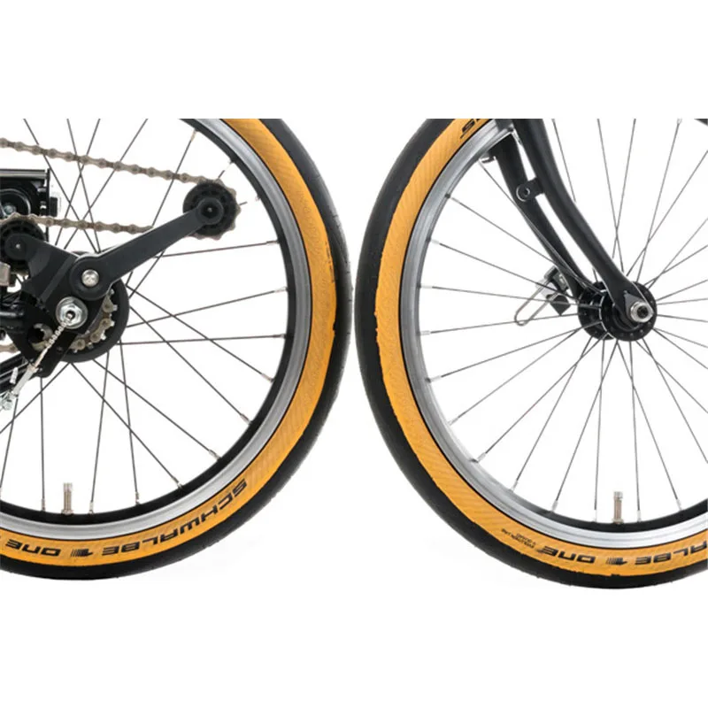 SCHWALBE один сверхлегкий велосипед 16x1,35 349 Складная шина для велосипеда Brompton 35-349 желтый край анти прокол