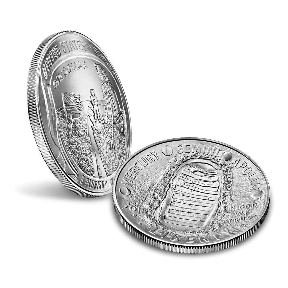 Collection Coin Commemorative Coin Home Decor Badge with Acrylic Box Metal Round Adornment Coin Emulation Game Currency