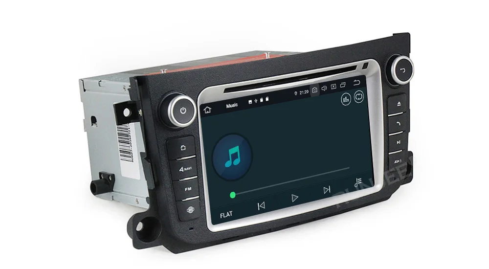 Flash Deal RUNJEE Android 9 4+64G IPS DSP Car DVD multimedia player For Mercedes Benz Smart Fortwo 2011-2014 dvd video output DAB 9