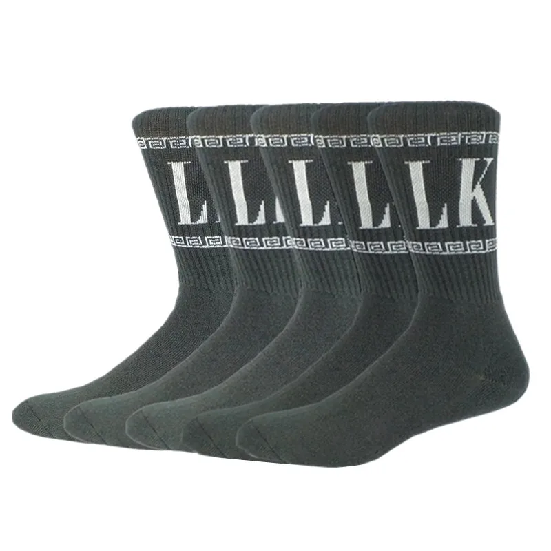 5 Pairs Men  LK Cotton Thick Socks Pack For Winter