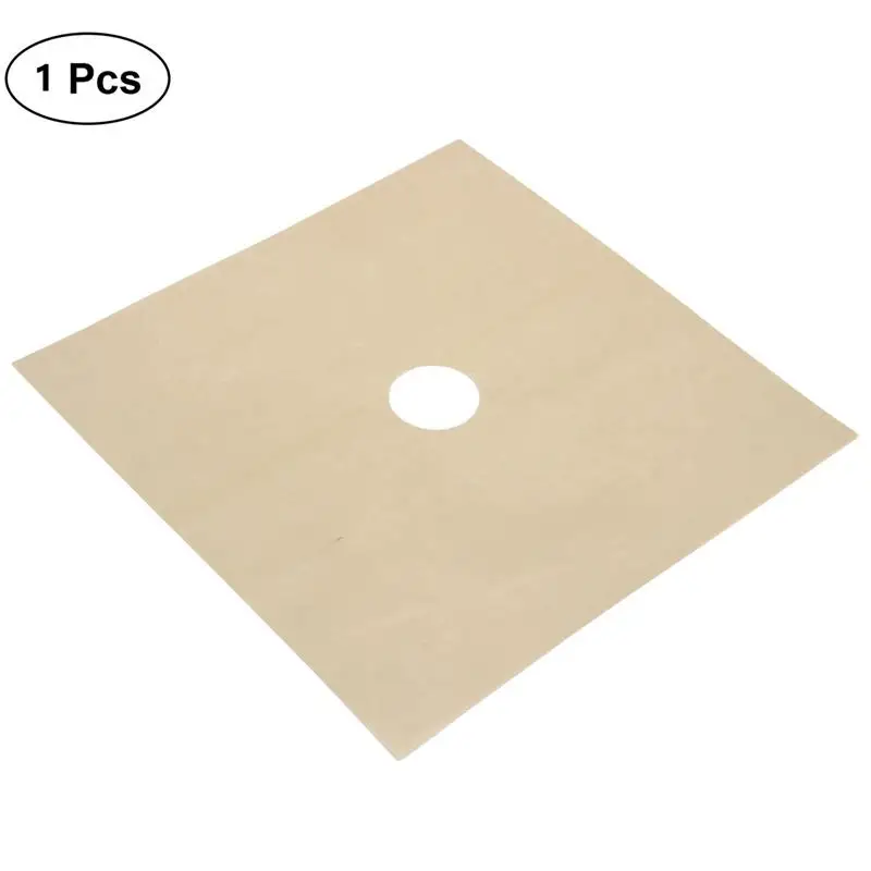 1pcs Beige Универсальный сверхмощный вкладыш для духовки, газовая плита, защитные листы, противопригарный вкладыш для газовой плиты - Цвет: 1pcs Beige
