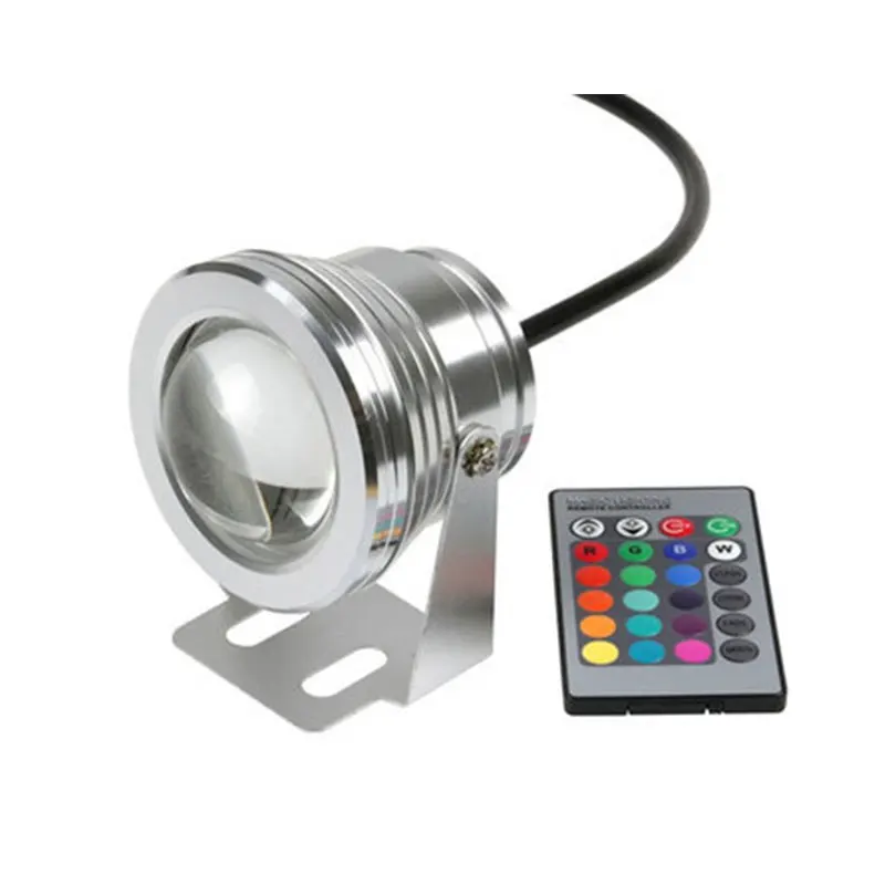 10 Вт DC подводный RGB IP65 Водонепроницаемый светодиодный светильник для бассейна с контролем Точечный светильник
