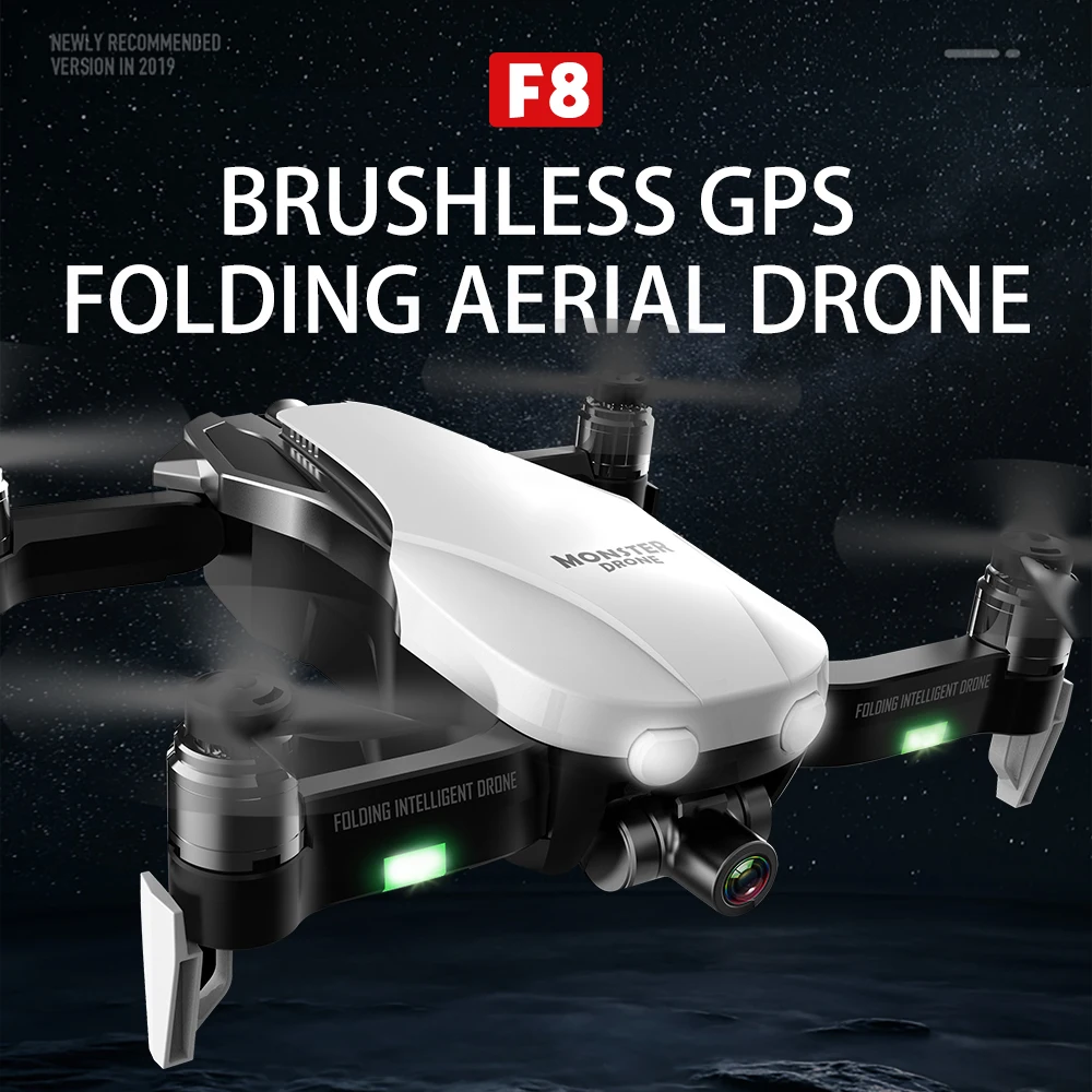 Дрон 2K GPS Drone с HD камерой двухосевой антивибрационный самостабилизирующий