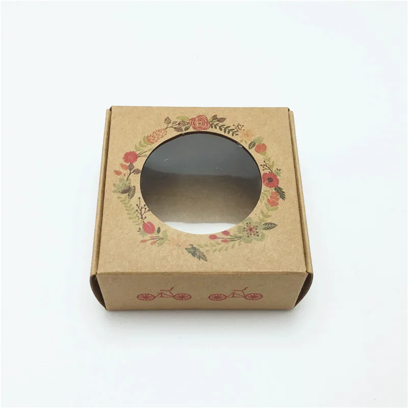C 10 50 шт. 6,5x6,5x3 см подарочные коробки с модным принтом "Handmade with love" бумажные коробки для ювелирных изделий чехол для дисплея с индивидуальным логотипом - Цвет: C 10