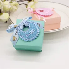 Бледно голубой и розовый Baby Shower подарочные коробки светящееся