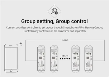 

Milight YL5 5 IN 1 LED WIFI Controller For RGB RGBW RGB CCT Single Color LED Strip Light Voice Phone App Remote DC12-24V