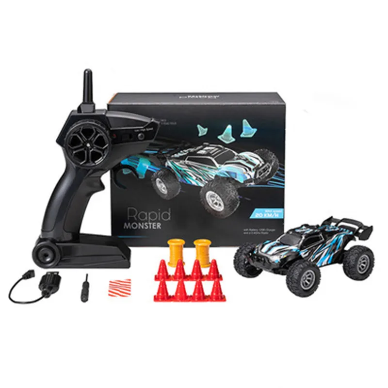 1:32 Remote Control Drift Off-Road Car Truck Vehicle High-Speed 2.4G LED Lighting PVS Explosion-Proof RC Racing Car Kids Toy 5