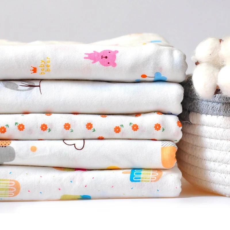 Новинка детская хлопковая трикотажная ткань с принтом сделай сам для шитья