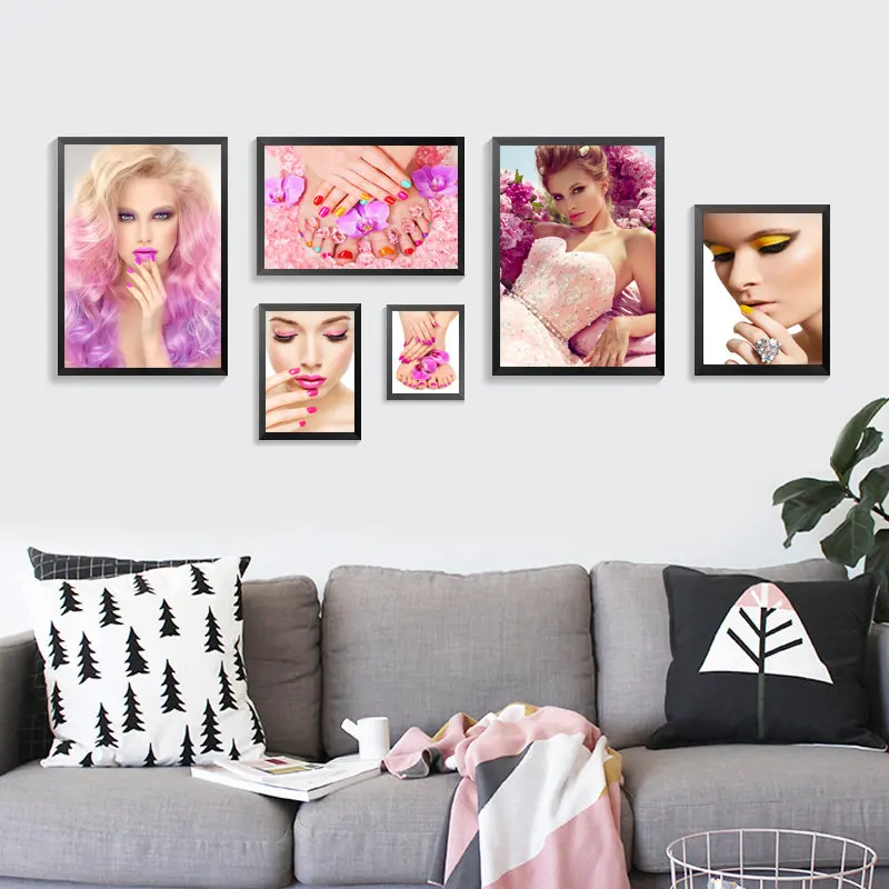 Салон красоты, магазин настенное украшение макияж плакат wall art Холст Картина Макияж школьная классная комната, для стен плакат