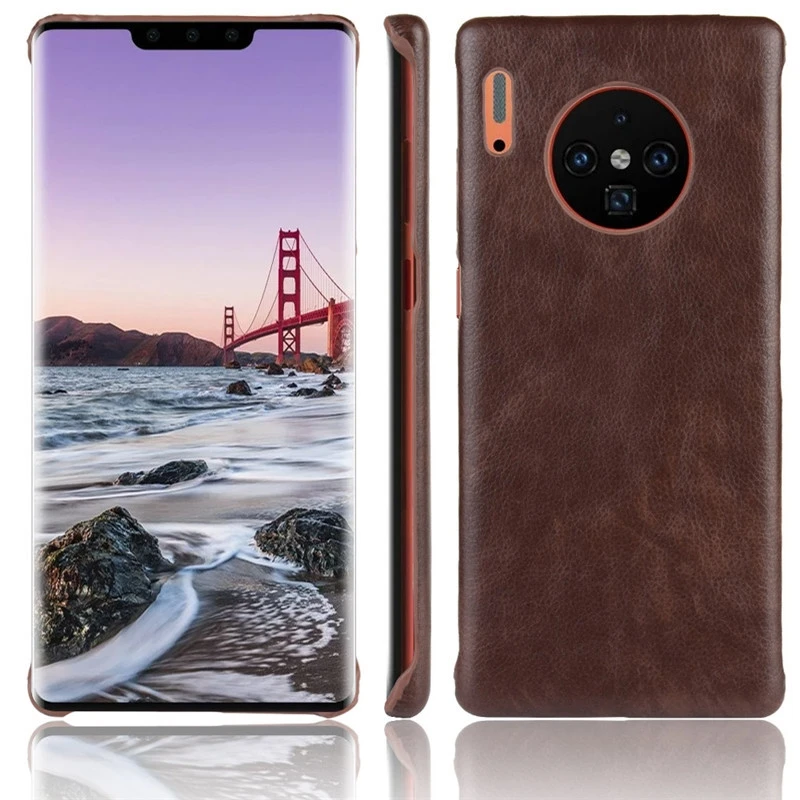 Кожаный чехол для Huawei P40 Mate 40 30 Pro 20 Lite Nova 7i жесткий матовый Бампер Mate20|Бамперы| |
