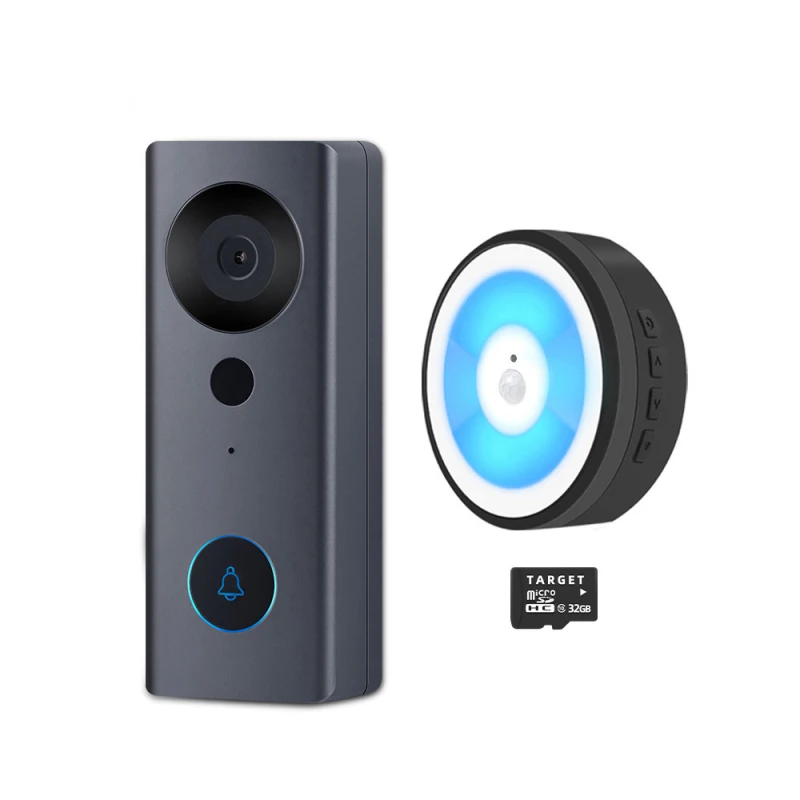 bticino intercom 2021 NEW Tuya Wireless 1080P WIFI High Definition Visual Intelligent Night Light PIR Motion Doorbell Camera Voice Intercom Alarm screen intercom