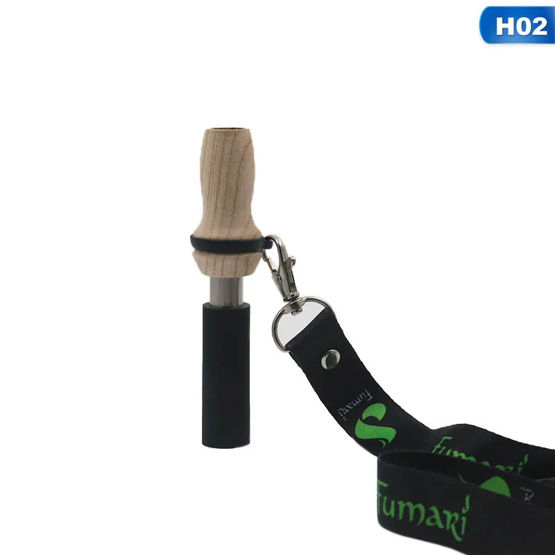 H02 1 шт. деревянный стиль силикагель кальян мундштук Shisha рот советы Sheesha кальян наргиле аксессуары Прямая - Цвет: H02