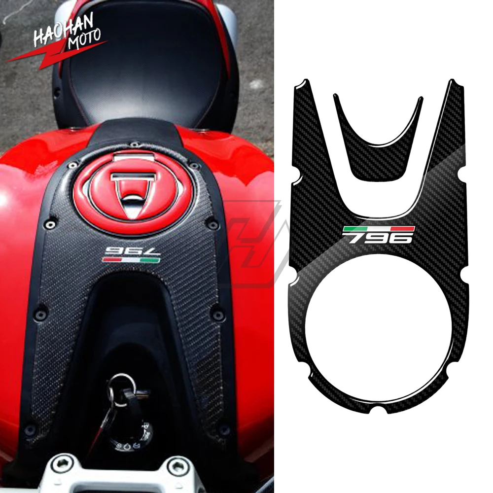 For Ducati Monster 796 2008 2014 3D Carbon look Motorcycle Gas Tank Pad