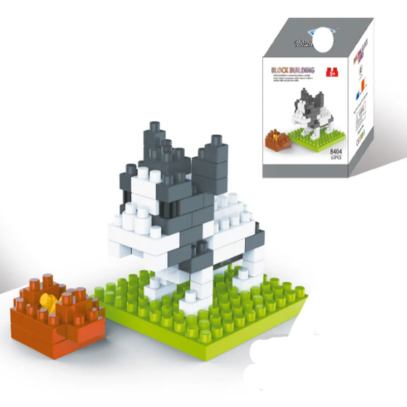 

legoed Compatible with building block cartoon assembly diamond small particle toy children DIY assembly teaching activity gift