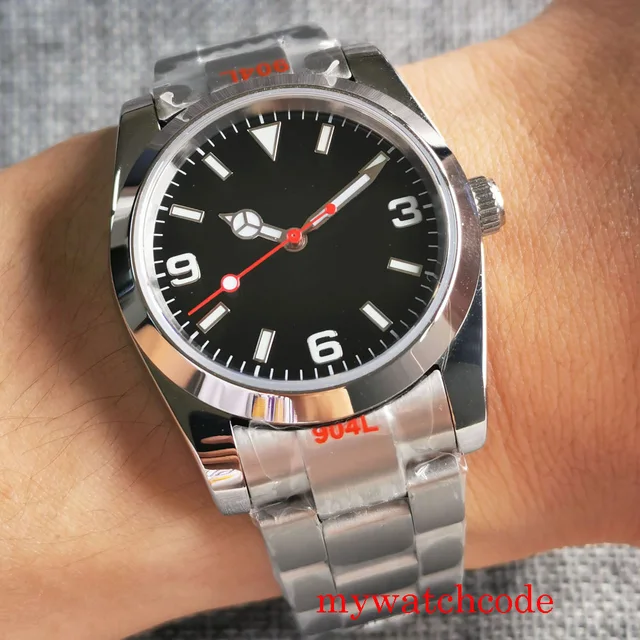BLIGER 36mm/39mm Polished Fluted Bezel NH35A Miyota 8215 PT5000 Automatic Men Wristwatch