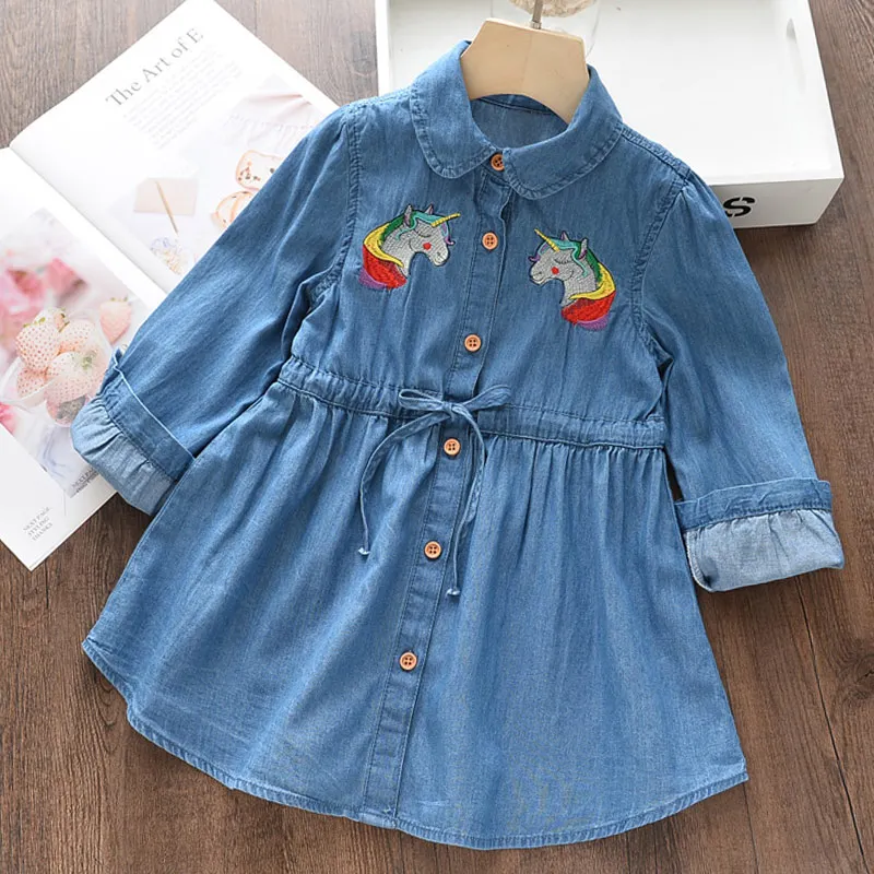 AY747 Blue Keelorn/платья для девочек Новинка года, осенние платья Детская однобортная Одежда модное платье принцессы дизайнерское платье для девочек возрастом от 2 до 6 лет - Цвет: AY747 Blue
