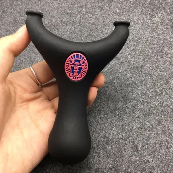 

1pcs powerful hunting resin slingshot with high quality flat rubber band outdoor archery hunting bow 2020 new