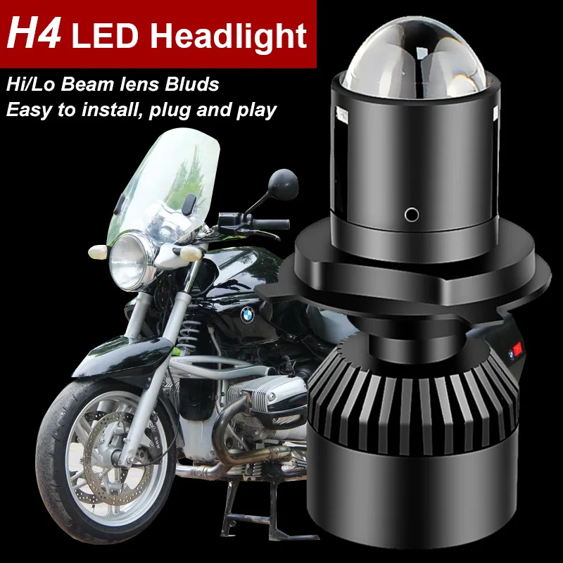 

1pcs HS1 H4 LED Lens Moto 6000K 6800LM 9003 Car Motorcycle Lights Bulb Hi/Low Beam Motorbike Headlight Lamp For BMW R1150R