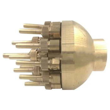 

1 inch DN25 Brass Adjustable 3 Layer Flower Typed Fountain Nozzles Garden Landscape Fountain Garden Pond Decoration Fountain Equ