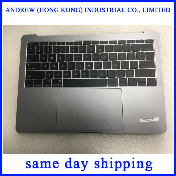 Космический серый цвет A1708 Topcase с американской клавиатурой для Macbook Pro 13," A1708 США Topcase в сборе Late Mid