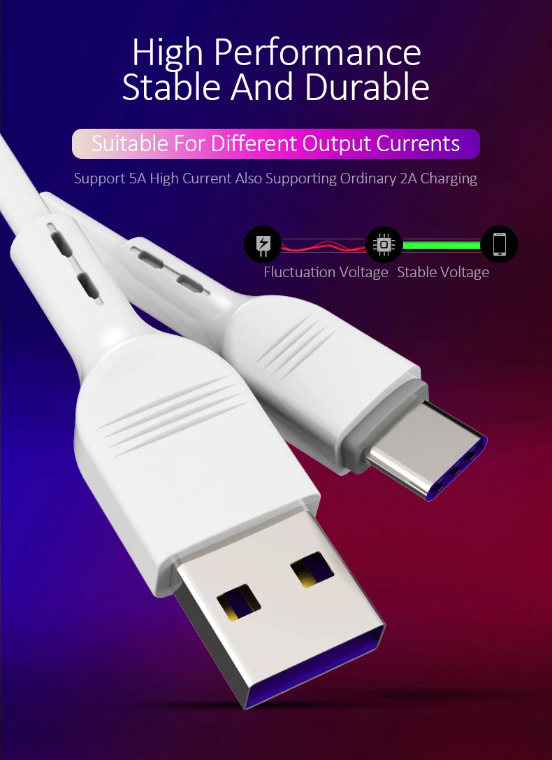 5A usb type C кабель для huawei mate 20 10 P30 P20 P10 Pro Lite P Smart USBC type-C кабель для быстрой зарядки USB-C шнур зарядного устройства