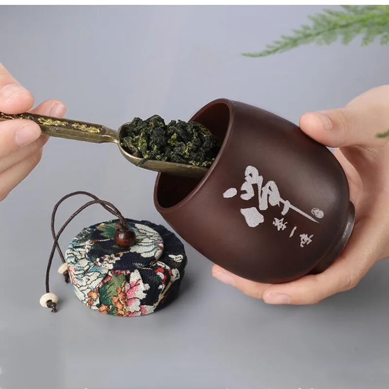Керамическая чайная банка, сахарница, баночки для специй, коробка для хранения специй, китайская маленькая банка для конфет, чайный порошок, герметичная банка для украшения дома