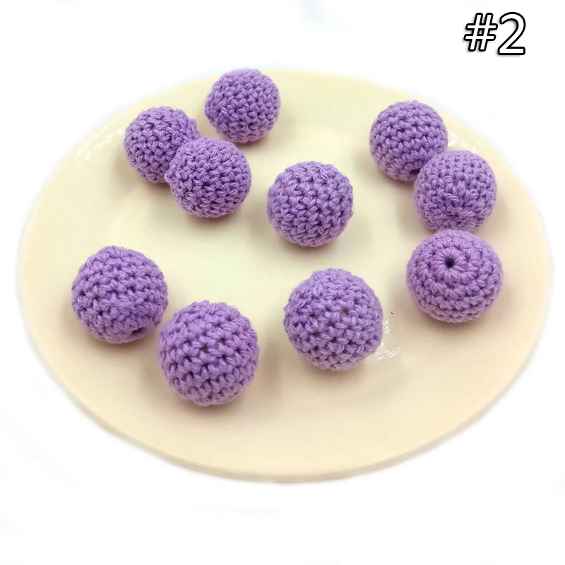 wood teether 2 5 шт. детский прорезыватель, вязаные крючком бусины, 16 мм, деревянный прорезыватель, подвесная детская коляска, аксессуары для детской коляски, зажим для пустышки, деревянная кукла младенца - Цвет: wood teether 2