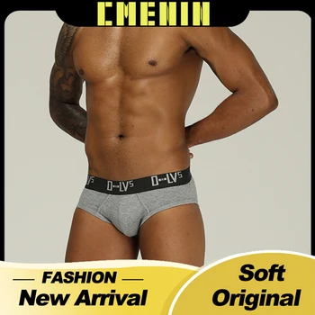 

New Brand Low waist Sexy Mens Underwear Briefs Striped Men's lingerie Cotton Men's Briefs Bikini Gay Underwear Gift OR209