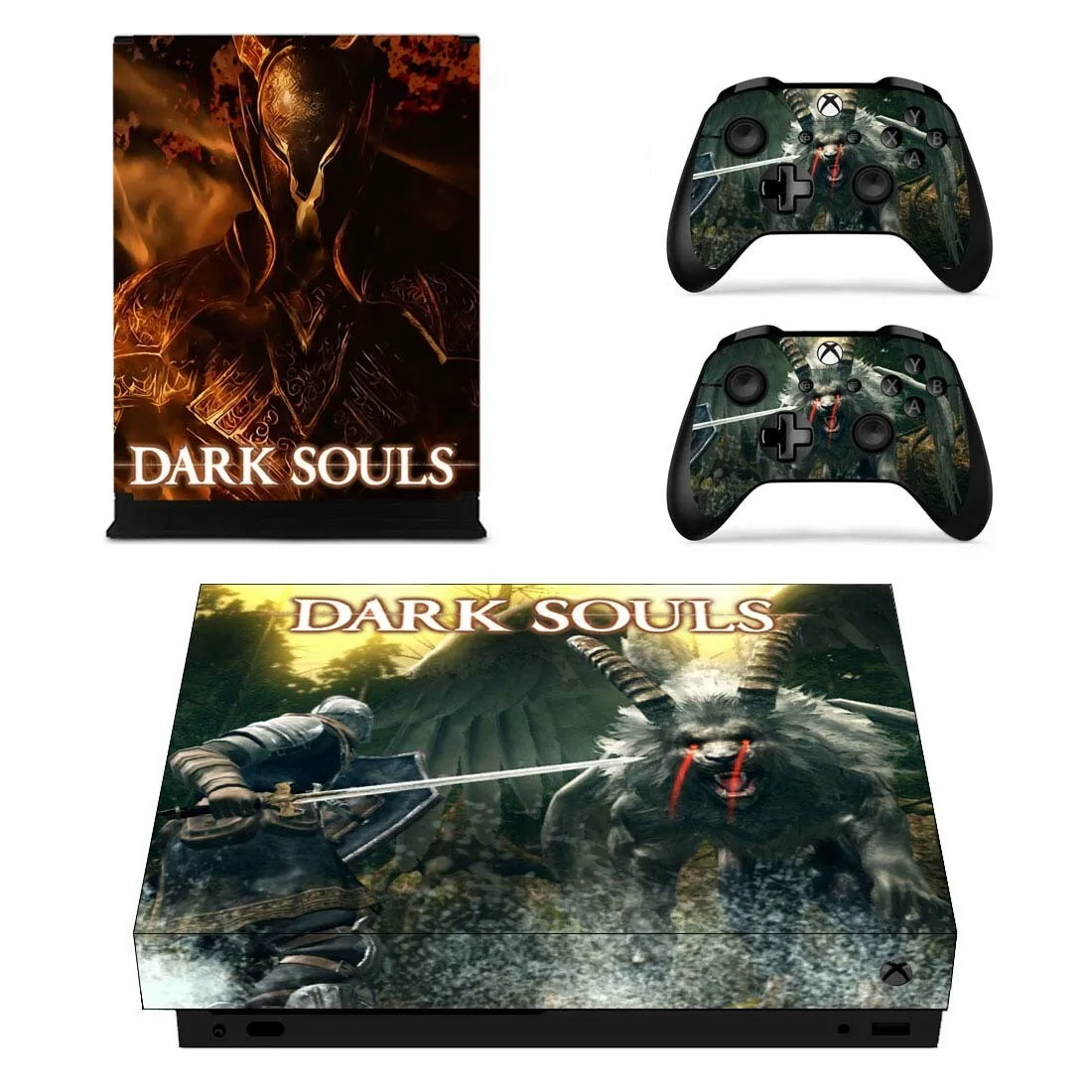 Dark Souls стикер s для Xbox One X виниловые наклейки на кожу Наклейки Обложка Pegatinas для Xbox one X консоли пульта дистанционного управления скины