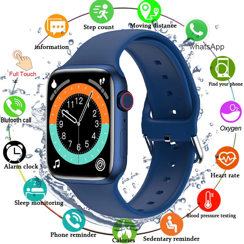 2021 Dial Call Smart Watch Men Women Customize Wallpaper Smartwatch Heart Rate Monitor Watches For Iphone Xiaomi Huawei IWO | Электроника
