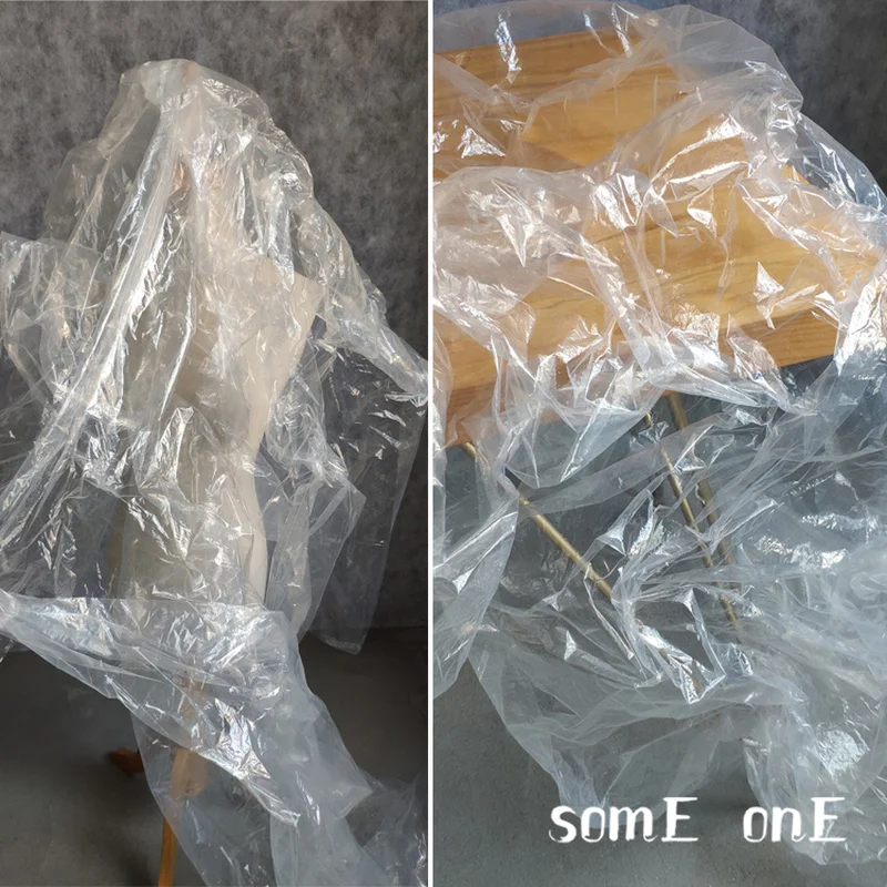 얇은 나일론 플라스틱 원단, TPU 방수, DIY 배경 장식, 비옷, 비닐 가방, 코트, 디자이너 원단