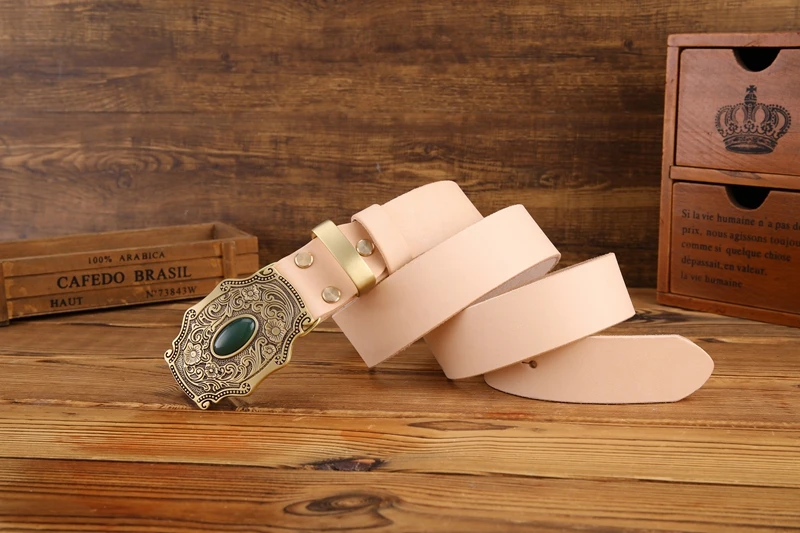2020 new designer belt men high quality belts for men leaf flower 3.8 cm wide strap girdle full grain 100% genuine leather cow