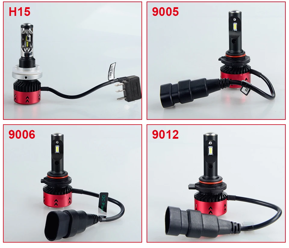 H7 Led H15 H4 LED Car Headlight Bulbs Led H11 H1 H3 9005 9006 9012 10000LM Auto 12V 6500K Car Fog Lamp Head Lights Car Offroad