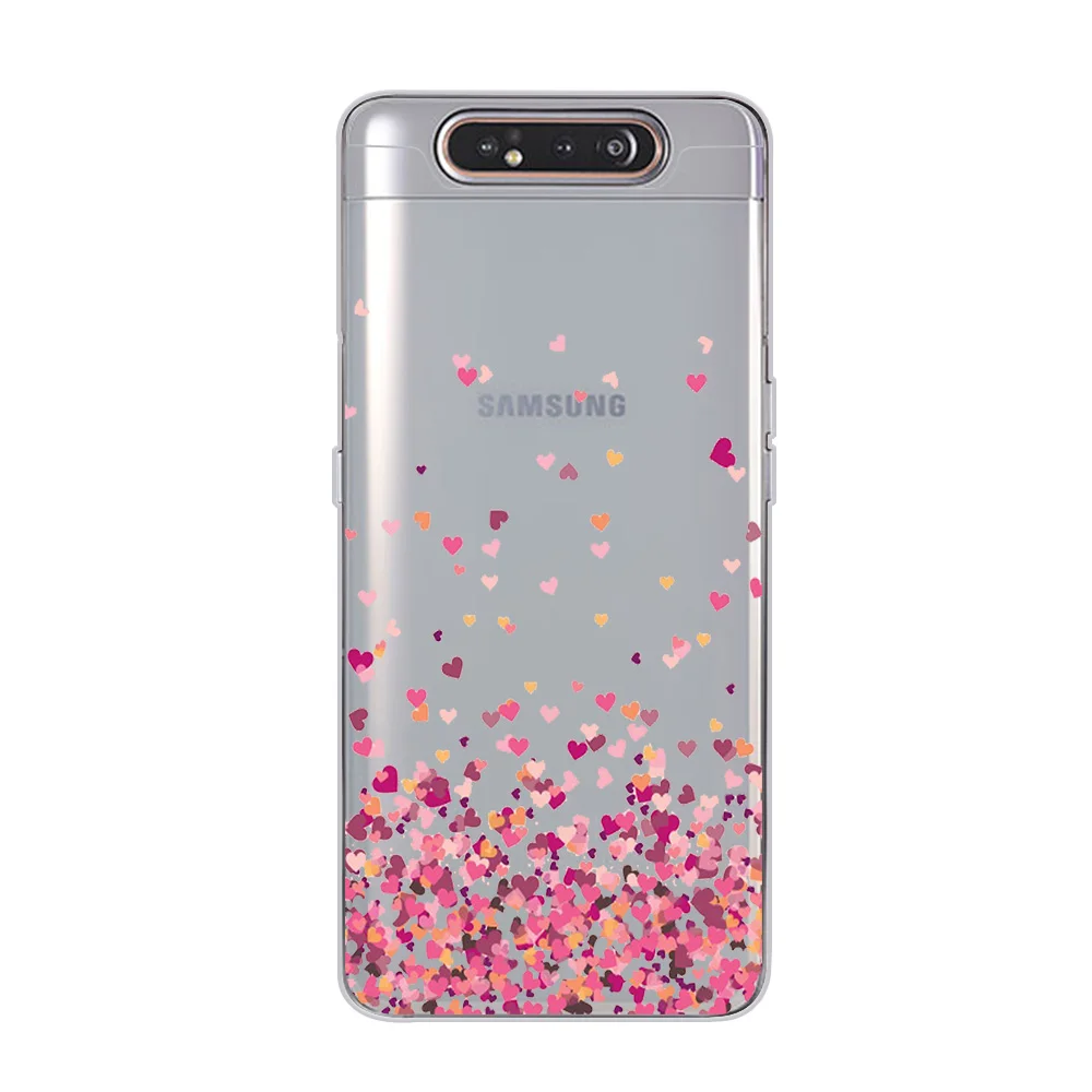 Чехлы для телефонов ciciber для samsung Galaxy A50 A70 A80 A40 A30 A20 A60 A10 A20e, мягкий силиконовый чехол из ТПУ с изображением сердца и воздушных шаров