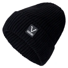 Высококачественная зимняя шапка с добавлением меха, теплая шапка бини, мешковатые вязаные шапки Skullies для мужчин и женщин, лыжные спортивные шапочки