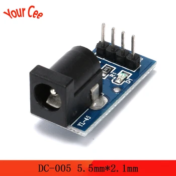

DC-005 DC005 Black DC Power Adapter Power Supply Module Jack Socket Plug Module Board 5.5MMx2.1MM 5.5mm*2.1mm DC 005